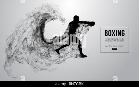 Résumé d'ossature d'un boxeur, MMA, ufc fighter Illustration de Vecteur