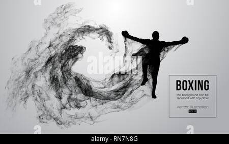 Résumé d'ossature d'un boxeur, MMA, ufc fighter Illustration de Vecteur