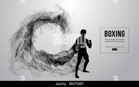 Résumé d'ossature d'un boxeur, MMA, ufc fighter Illustration de Vecteur