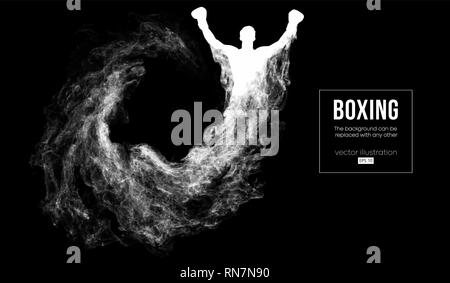 Résumé d'ossature d'un boxeur, MMA, ufc fighter Illustration de Vecteur