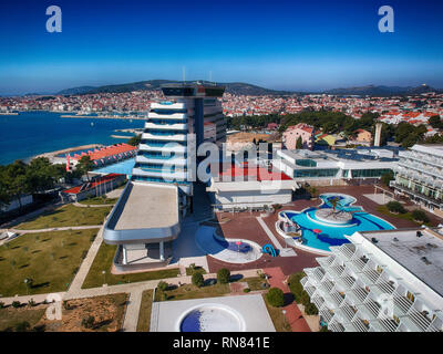 Vodice et Olympia sky hotel Banque D'Images