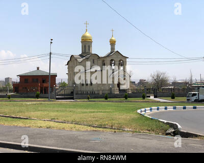 La Cathédrale de l'exaltation de la Sainte Croix, l'Eglise orthodoxe russe à Erevan, Arménie. Banque D'Images