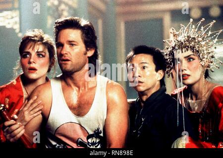 CATTRALL,RUSSELL,DUN,PAI, GROS PROBLÈMES EN PEU DE CHINE, 1986 Banque D'Images