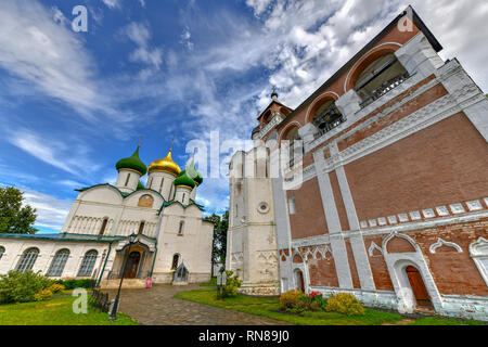 Cathédrale de la Transfiguration du Sauveur, Monastère de Saint Euthymius à Suzdal, la Russie. Banque D'Images