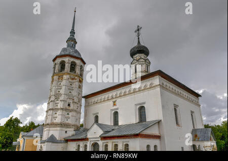 Église de l'icône de Notre Dame de Smolensk à Souzdal. Souzdal est une célèbre attraction touristique et une partie de l'anneau d'or de la Russie. Banque D'Images