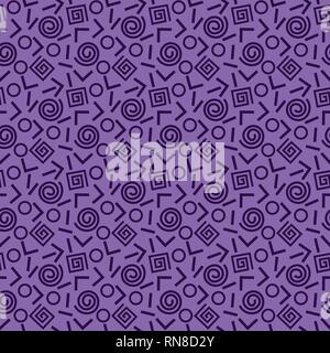 Motif sans couture de style suisse Memphis. Illustration de Vecteur