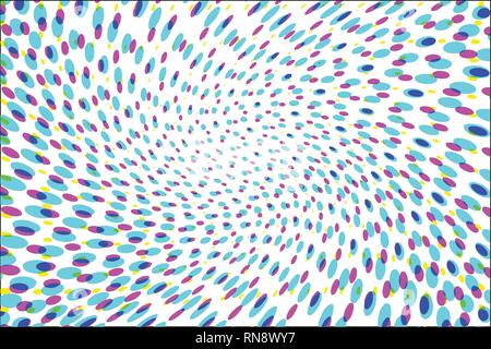 Abstract oval et circle colorful fond graphique Illustration de Vecteur