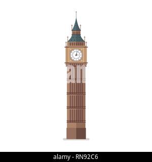 Big Ben vector illustration. Télévision style design Illustration de Vecteur