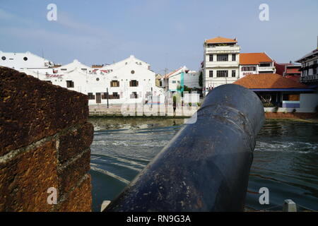 Visites le long col à revers de Malacca. Banque D'Images