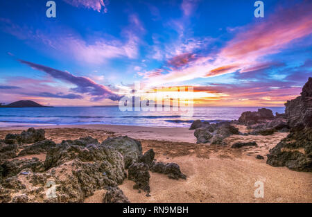 Maui Sunset Banque D'Images