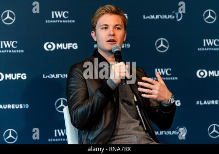 Monaco, Monaco. Feb 18, 2019. Nico Rosberg lors d'une conférence de presse. GES/Général/Sports Laureus World Sports Awards 2019, 18.02.2019 Sports : Laureus World Sports Awards 2019, le 18 février 2019 | Conditions de crédit dans le monde entier : dpa/Alamy Live News Banque D'Images