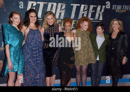 'Star Trek : Discovery' Saison 2 Premiere au Conrad New York avec : Emily Coutts, Mary Chieffo, Rebecca Romijn, Sonequa Martin-Green, Mary Wiseman, Tig Notaro, Heather Kadin Où : New York, New York, United States Quand : 18 Jan 2019 Crédit : Ivan Nikolov/WENN.com Banque D'Images