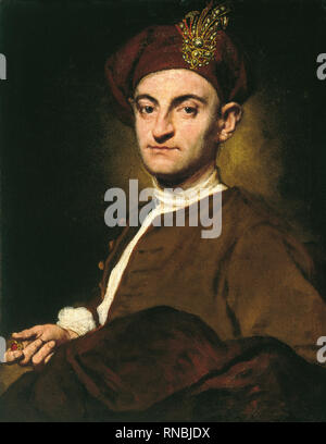 Giuseppe Ghislandi (Bergame, 1655 -1743). Portrait d'un orfèvre (ca. 1735 - 1743). Huile sur toile. 73 x 57 cm. Musée : Musée national Musée Thyssen-Bornemisza, Madrid. Banque D'Images