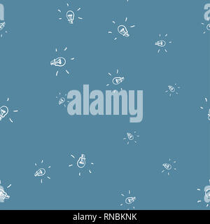 Doodle motif avec motif transparent noir sur fond clair. L'icône lampe . L'icône de la lampe d'éclairage. Arrière-plan transparent. Modèle sans couture Banque D'Images