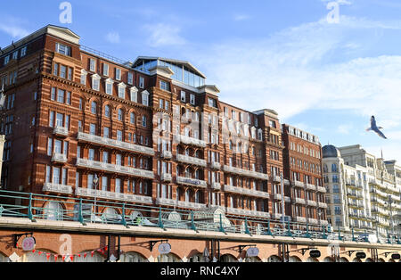 L'hôtel Hilton Metropole Hotel situé à proximité de Grand Hotel sur le front de mer de Brighton UK Banque D'Images