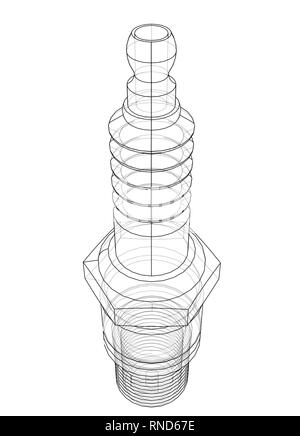 Concept de bougie de vecteur Illustration de Vecteur