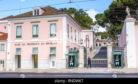 Lisbonne, Portugal - 5 mars, 2016 : Musée du président de la république du Portugal. Banque D'Images