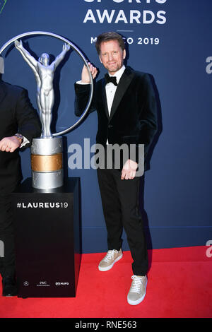 Monaco, Monaco. Feb 18, 2019. Michiel Pieter-Christiaan Prince d'Orange-Nassau. GES/Général/Sports Laureus World Sports Awards 2019, 18.02.2019 Sports : Laureus World Sports Awards 2019, le 18 février 2019 | Conditions de crédit dans le monde entier : dpa photo alliance/Alamy Live News Banque D'Images