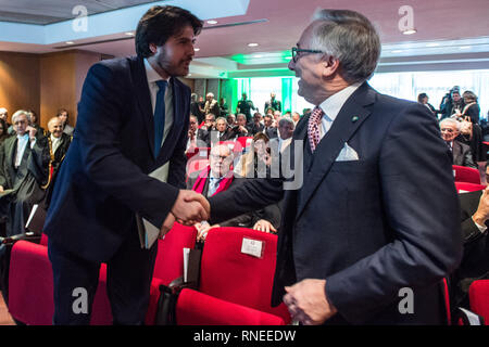 Foto Valerio Portelli/LaPresse 19-02-2019 Roma, Italia Maligna arte di inaugurazione dell'Anno Giudiziario del TRE Politica Nella Foto : Stefano Buffagni, Filippo Patroni dirige Griffi Photo Valerio Portelli/LaPresse 19 février 2019 Rome, Italie la cérémonie d'ouverture de l'année judiciaire de goudron de la politique à la pic : Stefano Buffagni, Filippo Patroni dirige Griffi Banque D'Images