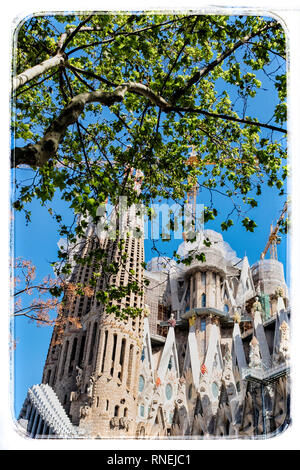 La Sagrada Familia, Barcelone Banque D'Images