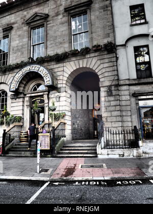 Passage passage de marchands à Dublin, Irlande Banque D'Images