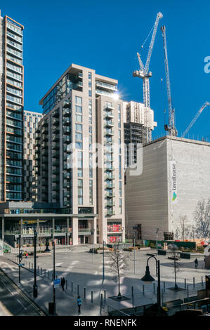 Elephant Park development at Elephant & Castle. Développé par partenariat entre Lendlease & Southwark conseil sur site de démoli Heygate Estate. Banque D'Images