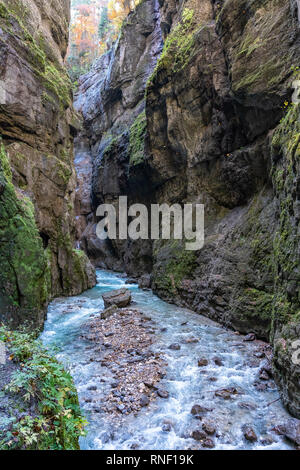 La randonnée gorges de Partnach à Garmisch-Partenkirchen, Bavière, Allemagne Banque D'Images