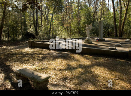 Vereen Memorial Gardens historique Little River, en Caroline du Sud, USA. Banque D'Images