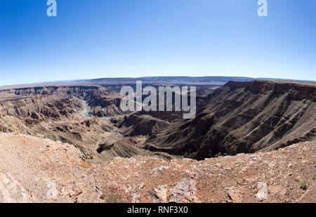 Belle vue sur Fishriver canyon en Namibie Banque D'Images