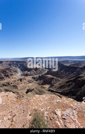 Belle vue sur Fishriver canyon en Namibie Banque D'Images