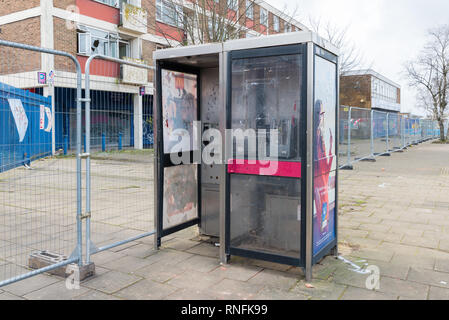 Le centre commercial d'Poolway Garretts vert, Yardley, Birmingham après démolition attend d'expropriations par Birmingham City Council Banque D'Images