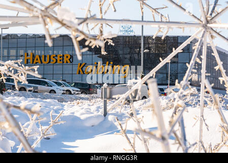 Station de ski Hauser Kaibling - une des stations de ski Top 44 remontées mécaniques 123 km de pistes de ski, parking, Schladminger liés montagnes 4 Banque D'Images