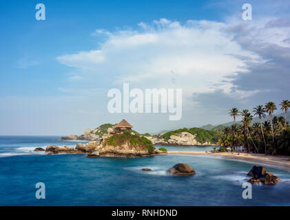 El Cabo San Juan del Guia, Parc Naturel National Tayrona, département de Magdalena, Caraïbes, Colombie Banque D'Images