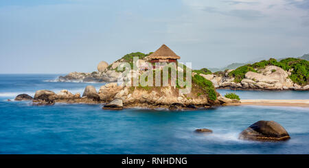 El Cabo San Juan del Guia, Parc Naturel National Tayrona, département de Magdalena, Caraïbes, Colombie Banque D'Images