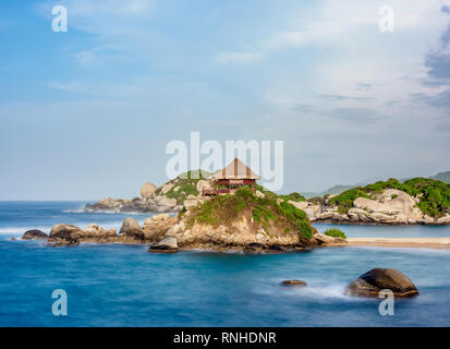 El Cabo San Juan del Guia, Parc Naturel National Tayrona, département de Magdalena, Caraïbes, Colombie Banque D'Images