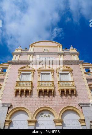 Théâtre Heredia ou Adolfo Mejia, Vieille Ville, Carthagène, Colombie, Département de Bolivar Banque D'Images