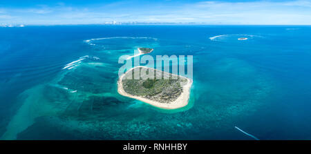 Vue aérienne de l'îles dénudées à Madagascar Banque D'Images