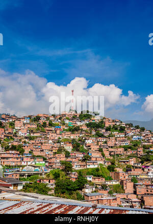 Comuna 13, Medellin, Département d'Antioquia, Colombie Banque D'Images