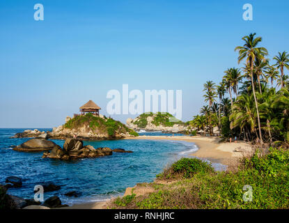 El Cabo San Juan del Guia, Parc Naturel National Tayrona, département de Magdalena, Caraïbes, Colombie Banque D'Images