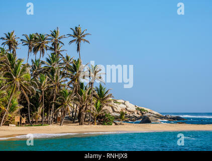 El Cabo San Juan del Guia, Parc Naturel National Tayrona, département de Magdalena, Caraïbes, Colombie Banque D'Images