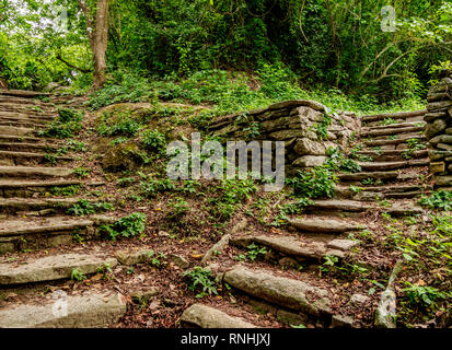 Pueblito Chairama, Parc Naturel National Tayrona, département de Magdalena, Caraïbes, Colombie Banque D'Images