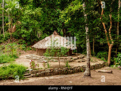 Pueblito Chairama Hut, Kogi, Parc Naturel National Tayrona, département de Magdalena, Caraïbes, Colombie Banque D'Images