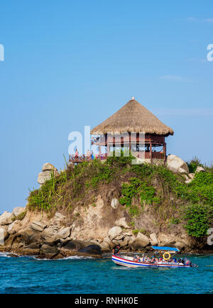 El Cabo San Juan del Guia, Parc Naturel National Tayrona, département de Magdalena, Caraïbes, Colombie Banque D'Images