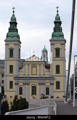 Bâtiment de l'église paroissiale de la Cité à Budapest Hongrie Banque D'Images