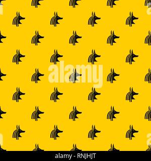 Anubis dieu égyptien antique vector pattern Illustration de Vecteur