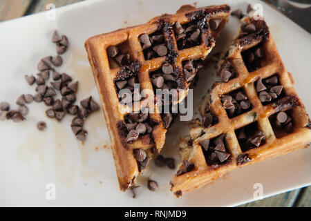 Gaufre au chocolat Banque D'Images