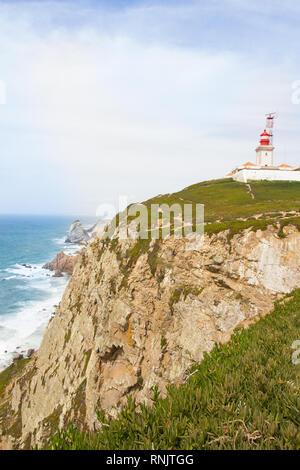 Le Cabo da Roca (le cap Roca), Portugal Banque D'Images