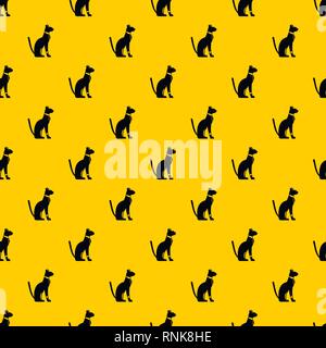 Chat avec vector pattern Illustration de Vecteur