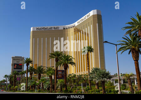 Le Mandalay Bay Resort and Casino, Las Vegas (ville de Las Vegas), Nevada, United States. Banque D'Images