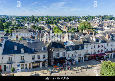 FRANCE AMBOISE SEP 2013 : avis d'Amboise ville le 2 septembre 2013. La proximité de château d'Amboise a été une résidence royale favorisée Banque D'Images